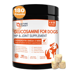 Nature Target glucosamina para perros: articulaciones flexibles y movilidad mejorada.