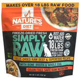 Nature's Diet Simply Raw: carne desecada de res para nutrición rápida y natural