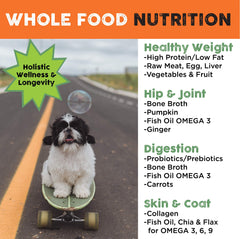 Nature's Diet Simply Raw órganos crudos, nutrición completa para perros activos.