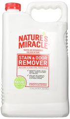 Nature's Miracle vertido de la botella para manchas en alfombras