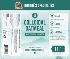 Nature's Specialties champú para perros aplicado en masaje, alivio del picor.