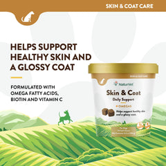 NaturVet aceites esenciales para piel y pelaje brillantes.