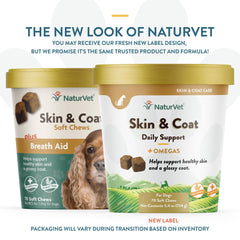 NaturVet aliento fresco para perros, suplemento sabroso.