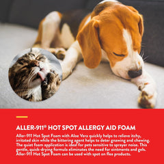 NaturVet Aller-911 espuma para gatos con aloe vera