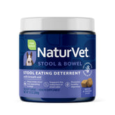 NaturVet disuasor coprofagia con premios blandos para entrenamiento diario.