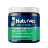NaturVet enzimas digestivas para perros en polvo, apoyo al tracto digestivo