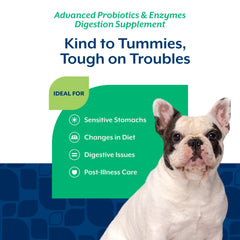 NaturVet equilibrio estomacal para perro: ayuda potencial durante la digestión.