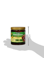 NaturVet GrassSaver: arándanos visibles en la fórmula para la nutrición diaria del perro.