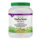 NaturVet VitaPet Senior tabletas diarias para perros mayores.