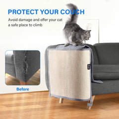 NATUYA alfombra sisal para gatos, detalle texturizado para rascar.