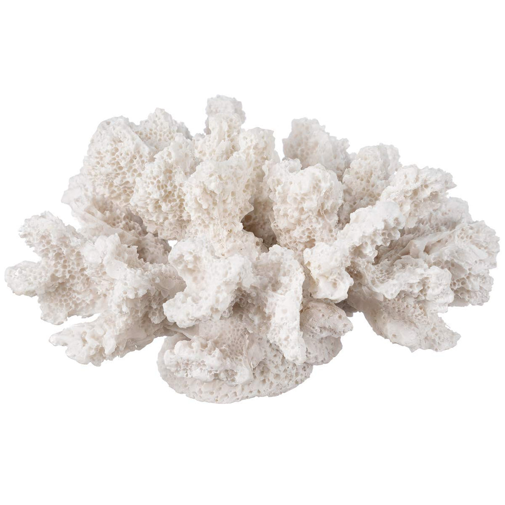 Nautical Crush Trading coral blanco decorativo de resina para centros de mesa.