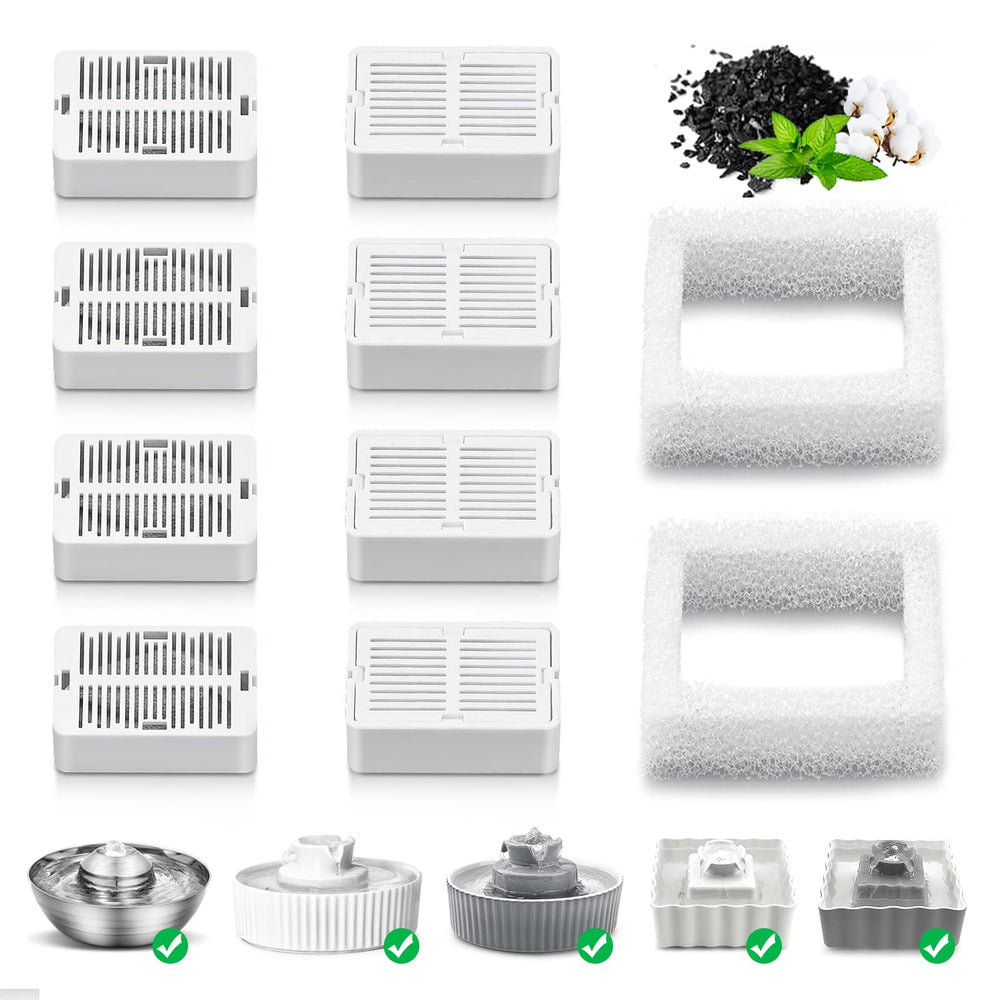 Filtro NautyPaws de carbón activado para agua más limpia.