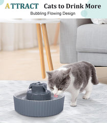 NautyPaws flujo-agua-triple-caida, agua en movimiento para atraer a las mascotas.