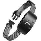 NBJU collar anti-ladridos para perros, frontal negro, entrenamiento suave.