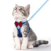 Arnés NCMAMA para gato con tira reflectante mejora la visibilidad nocturna.
