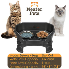 Neater Feeder Deluxe: soporte exterior de acero inoxidable de alta durabilidad