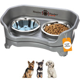 Neater Feeder Express: plataforma elevada para perros pequeños, comodidad al comer.