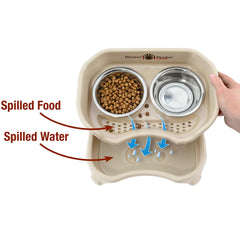 Neater Feeder Express tazón acero inoxidable lento para comer con pausas.