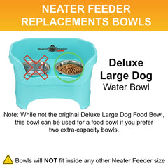 Cuenco para agua Neater para perros grandes, uso diario seguro.