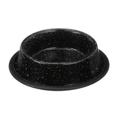 Neater Pet Brands cuenco exterior granito azul, ideal para comer al aire libre.