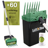 Lift N' Bag 2.0 de Neater Pet Brands recolectando excrementos con una mano