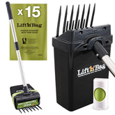 Neater Pet Brands Lift N’ Bag, recogedor con bolsa adjunta para limpieza rápida del jardín.