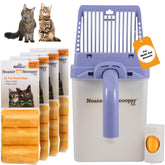 Neater Scooper XL para arena de gatos con apertura amplia que reduce derrames.