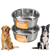 Neater Pet Brands tazones de acero inoxidable con base antideslizante para comer sin desorden