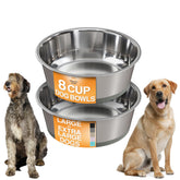 Neater Pet Brands tazones de acero inoxidable en juego de dos, ideales para perros grandes