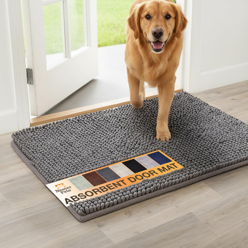 Neater Pets Alfombra de entrada chenille 30x20 atrapa barro y humedad en casa