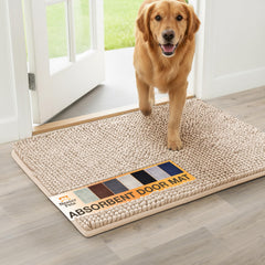 Neater Pets Chenille Alfombrilla de entrada absorbente atrapa suciedad y humedad.