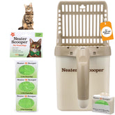Neater Scooper con dispensador de bolsas para desechar residuos sin ensuciar.
