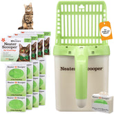 Neater Scooper, rascador de arena para gatos, deposita desechos en bolsa para menos polvo y olores