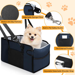 NECKORY asiento portátil con borde velvet suave para mayor confort del perro