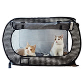 NECOICHI jaula de viaje para gatos, formato colapsable para transporte cómodo