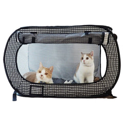 NECOICHI jaula de viaje para gatos, formato colapsable para transporte cómodo