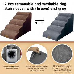 Rampa para mascotas de Necrely, anti-deslizante y estable para muebles altos.