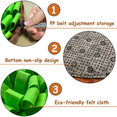 NEECONG tapete-snuffle-disenio-hierba imita pasto para juego de olfato.