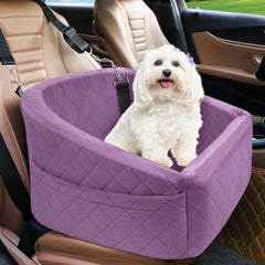 NEEZUKAR asiento coche perro pequeño para viajes seguros y cómodos.