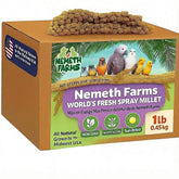 Nemeth Farms espigas de mijo para aves, fuente natural de forraje y enriquecimiento.