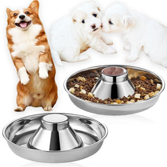 Tazones dobles Nexboraque para cachorros, ideal para alimentar dos crías a la vez