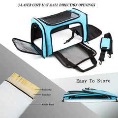 NextFri transportín suave para perros medianos, ideal para viajes cortos.