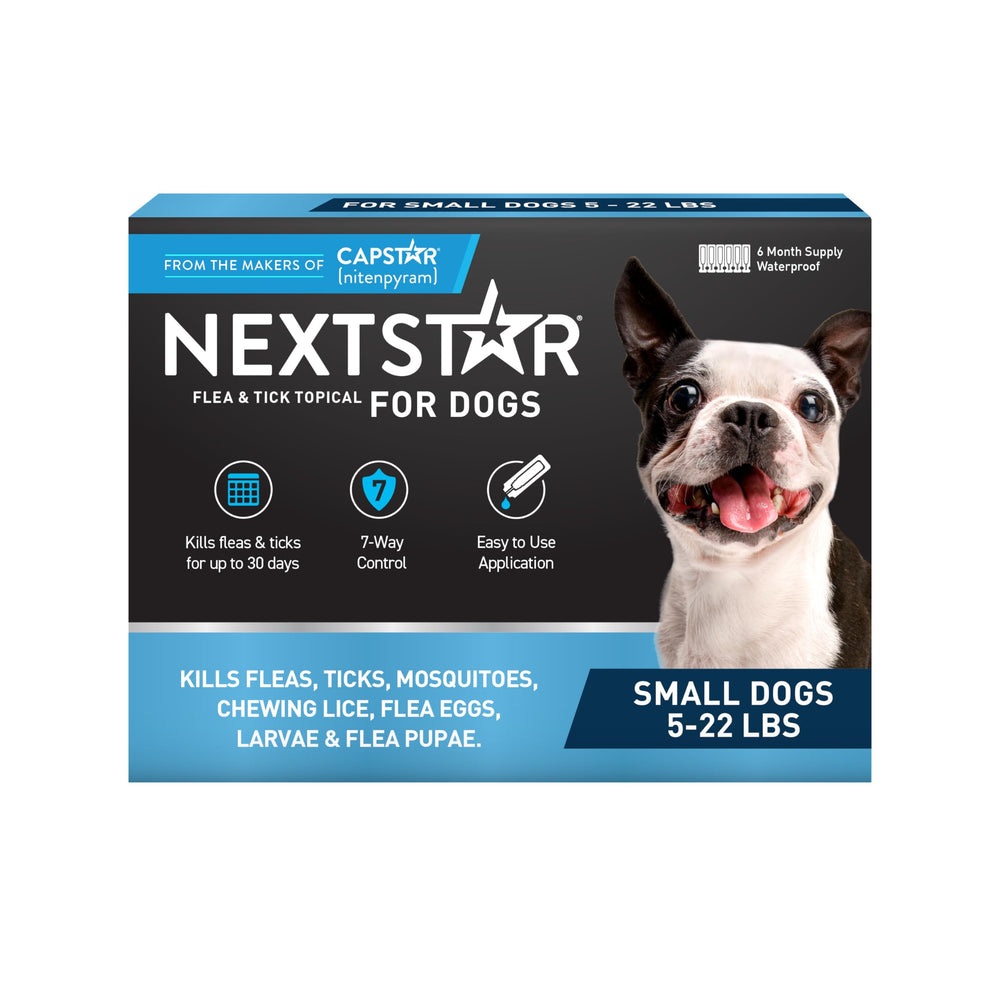 NEXTSTAR Drops: frasco de aplicación rápida para perros, protección frente a pulgas y garrapatas.