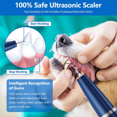 Ni-SHEN limpieza dental ultrasonica para perros, cuidado seguro de encías