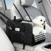 Nibnozy asiento-consola para perro pequeño, ajuste seguro en el coche.