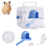 Nicerice jaula hamster-portatil-viaje-azul para traslado ligero y seguro