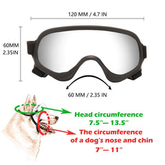 Nicerinc Pet Doggles: espuma interior suave para confort