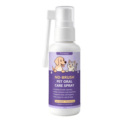 Nichalous Furaqua spray dental para perros en acción, mejora la higiene bucal y el aliento.