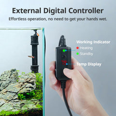 NICREW 200W, protección contra sobrecalentamiento para seguridad del acuario