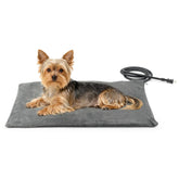 NICREW almohadilla térmica para mascotas con funda de felpa suave, confort diario.